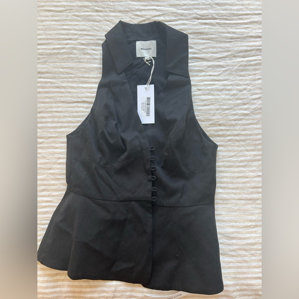 Reformation Rylan Top Black - Size 4 - Picture 5 of 7